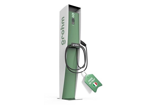 Podlahová kovová skříň GZ02 pro wallbox Grohm