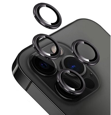Ochranná folie na objektiv fotoaparátu pro iPhone 16 PRO/16 PRO MAX Black