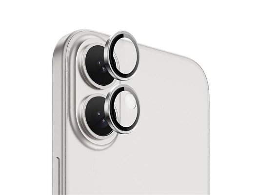 Ochranná folie na objektiv fotoaparátu pro iPhone 16/16 PLUS Silver