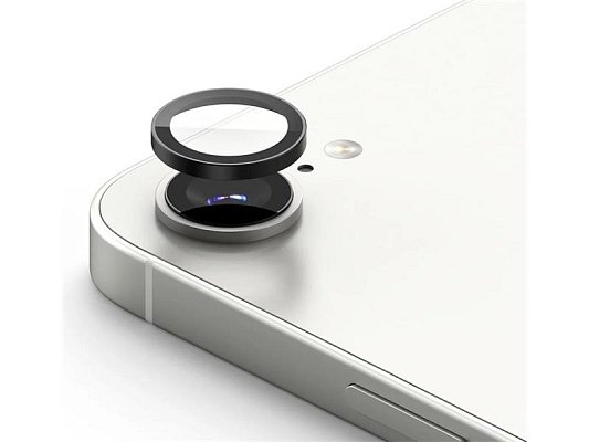 Ochranná folie na objektiv fotoaparátu pro iPhone 16E Black