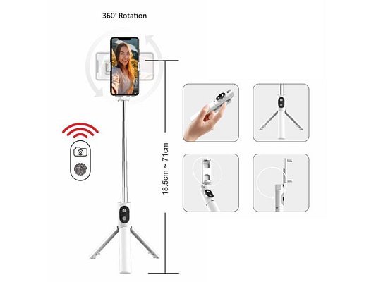 Selfie držák se stativem BLAVEC P02 White