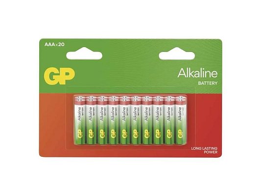 Baterie AAA (R03) alkalická GP Alkaline 20ks