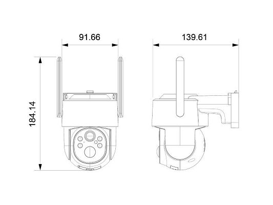 Kamera IMMAX NEO Lite 07804L Solar Sentry 4G WiFi Tuya