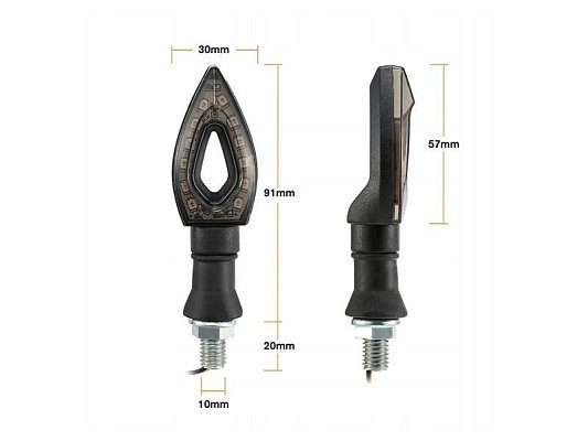 Motocyklová LED směrová světla LXAM1476 2ks