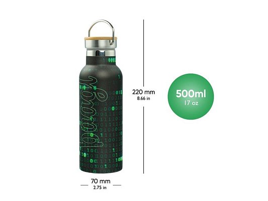Termoláhev BAAGL Numbers 500ml s bambusovým víčkem