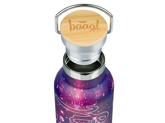 Termoláhev BAAGL Galaxy 500ml s bambusovým víčkem