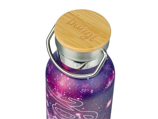 Termoláhev BAAGL Galaxy 500ml s bambusovým víčkem