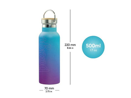 Termoláhev BAAGL Galaxy 500ml s bambusovým víčkem