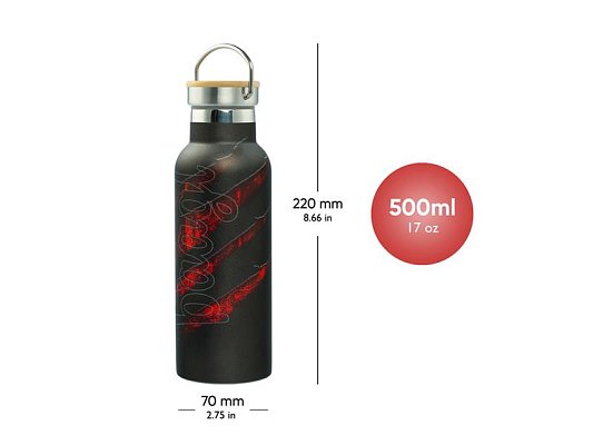 Termoláhev BAAGL Láva 500ml s bambusovým víčkem