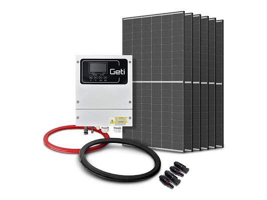 Sada pro solární ohřev vody GETI GWH02D 2670Wp 6x PV TRINA