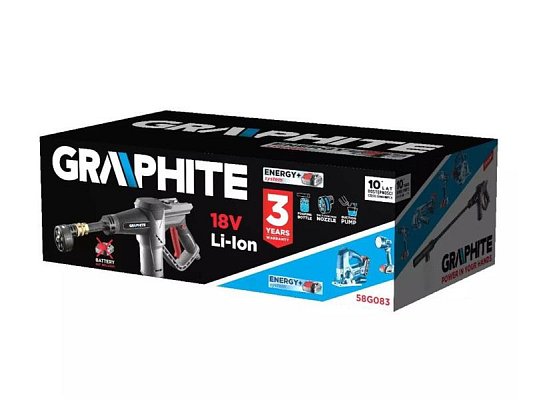 Čistič vysokotlaký AKU GRAPHITE 58G083 Energy+ bez akumulátoru