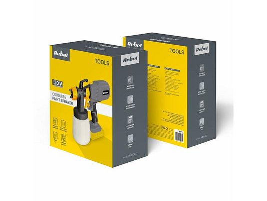 Pistole stříkací AKU REBEL RB-1061.1 bez akumulátoru