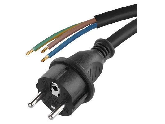 Flexo šňůra gumová 3x2,5mm2 5m černá EMOS S03230