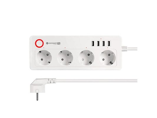 Smart prodlužovací kabel 4 zásuvky 1,6m KRUGER & MATZ Connect P6 WiFi Tuya