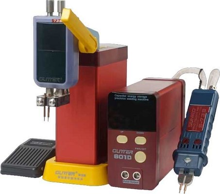 Svářečka baterií bodová GLITTER 801D s příslušenstvím, 14,5kW