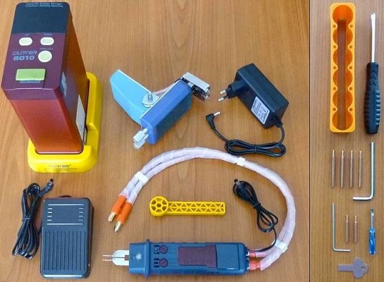 Svářečka baterií bodová GLITTER 801D s příslušenstvím, 14,5kW