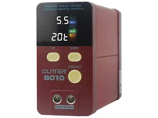 Svářečka baterií bodová GLITTER 801D s příslušenstvím, 14,5kW