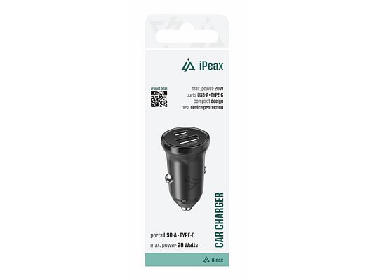 Autoadaptér USB iPEAX CL-03 Black