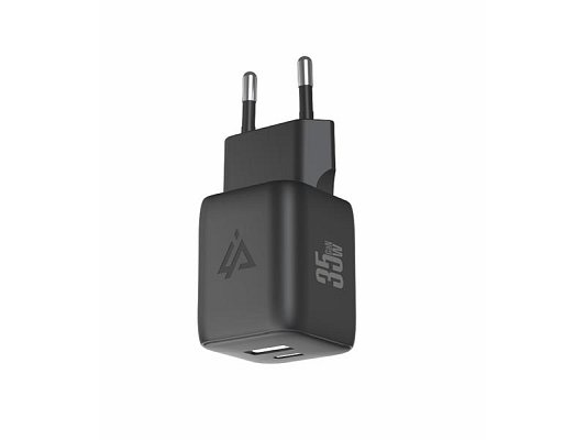 Adaptér USB iPEAX GaN USB/USB-C 90010127 Black