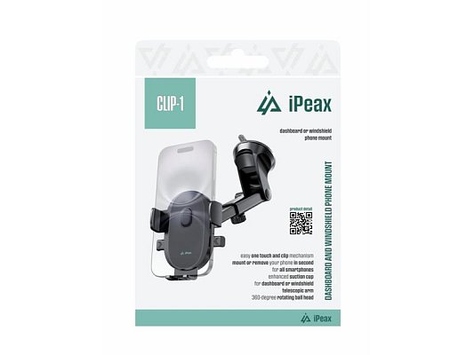 Držák do auta iPEAX CLIP-1 s přísavkou