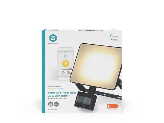 Smart LED reflektor NEDIS WIFILOFS21FBK 20W PIR WiFi Tuya