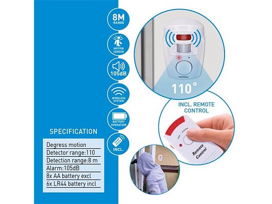 Alarm nástěnný GRUNDIG s PIR 4745