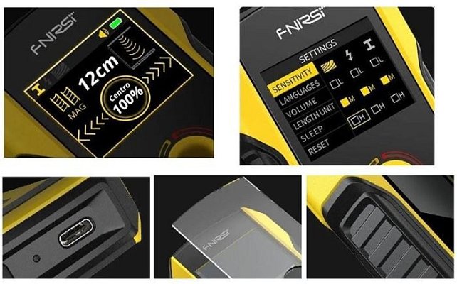 Detektor kovů, napětí a nehomogenity FNIRSI WD-02