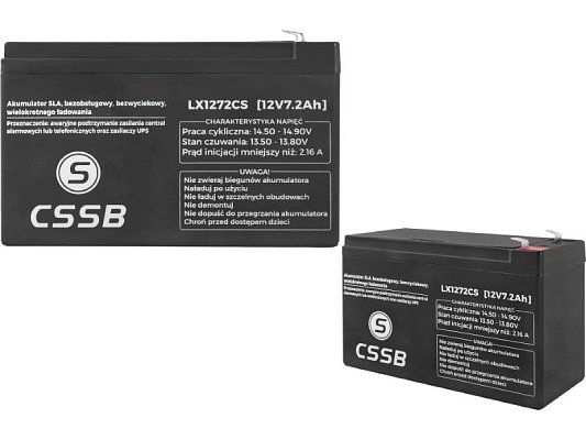 Baterie olověná 12V 7,2Ah CSSB LX1272CS