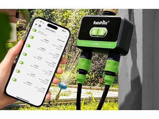 Dvouzónový ovladač zavlažování RAINPOINT HTV210B Bluetooth