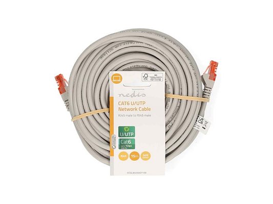 Kabel UTP Cat6 15m NEDIS CCGL85230GY150