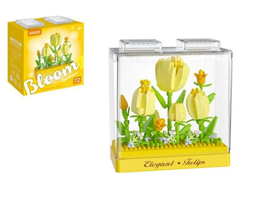 Stavebnice mini KOCO Tulipány 295ks