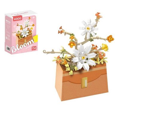 Stavebnice mini KOCO Květina v kabelce 232ks