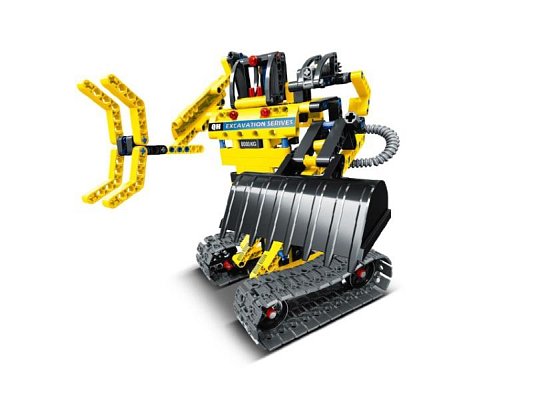 Stavebnice iM.MASTER bagr/robot 2v1 342ks