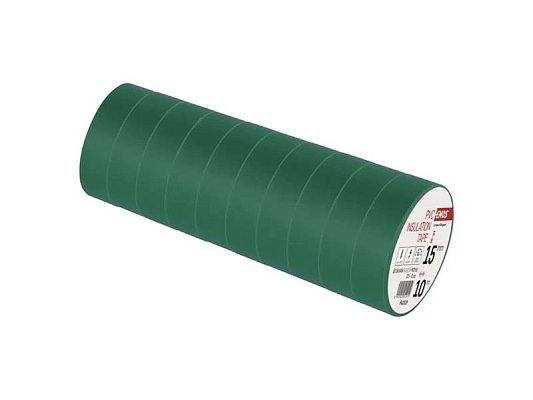 Páska izolační PVC 15mm/10m zelená EMOS 1ks