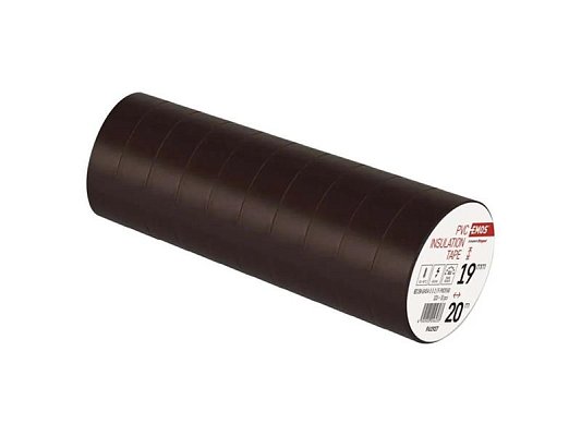 Páska izolační PVC 19mm/20m hnědá EMOS 1ks