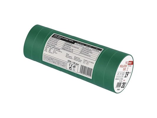 Páska izolační PVC 19mm/20m zelená EMOS 1ks