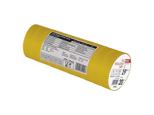 Páska izolační PVC 19mm/20m žlutá EMOS 1ks