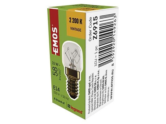Žárovka do trouby E14 15W EMOS Z6915