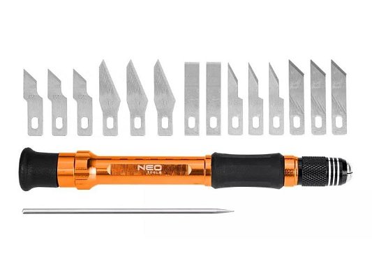 Sada přesných nožů NEO TOOLS 63-023 14ks