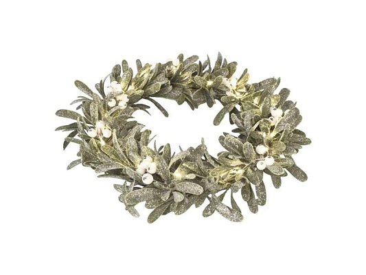 Dekorace vánoční EMOS DCTW28 věnec jmelí