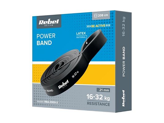 Guma posilovací REBEL Power Band PL-3 16-32kg 1ks