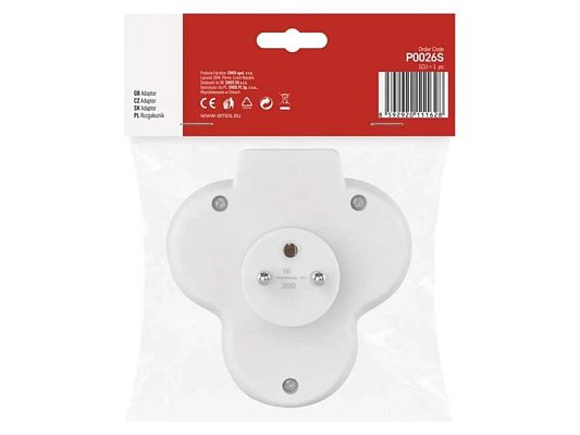 Zásuvka rozbočovací EMOS P0026S