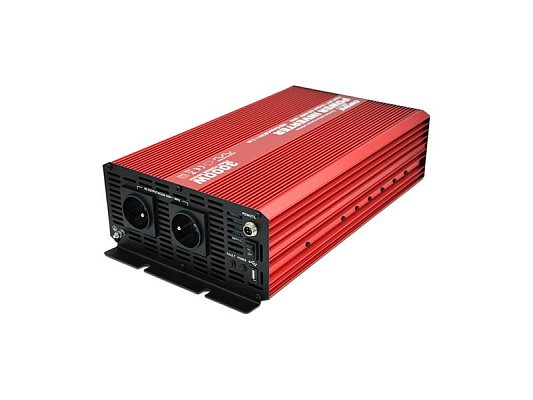 Měnič napětí CARSPA CAR3K 24V/230V 3000W USB