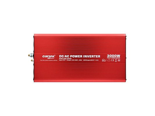 Měnič napětí CARSPA P3000 12V/230V 3000W čistá sinusovka