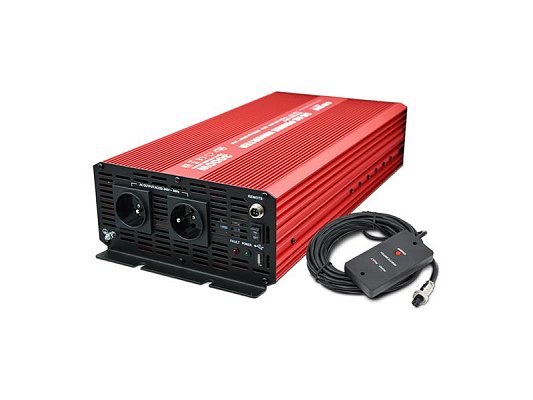 Měnič napětí CARSPA P3000 12V/230V 3000W čistá sinusovka