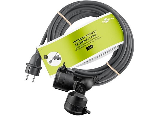Prodlužovací kabel 2 zásuvky 25m GOOBAY 65436