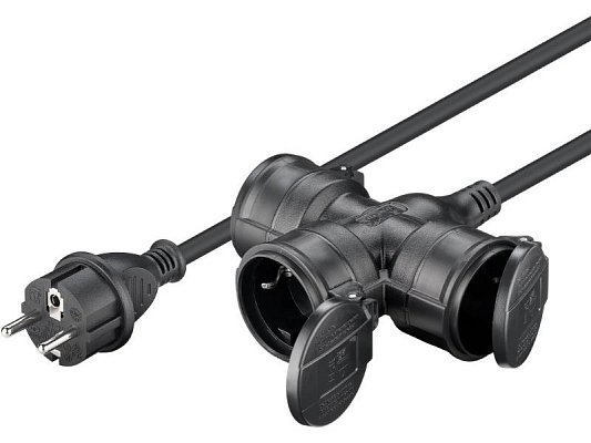 Prodlužovací kabel 3 zásuvky 25m GOOBAY 65439