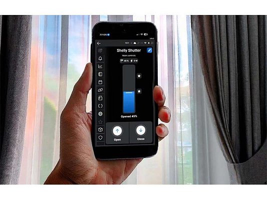 Smart ovladač žaluzií a rolet SHELLY Shutter + BLU Button Tough 1 WiFi