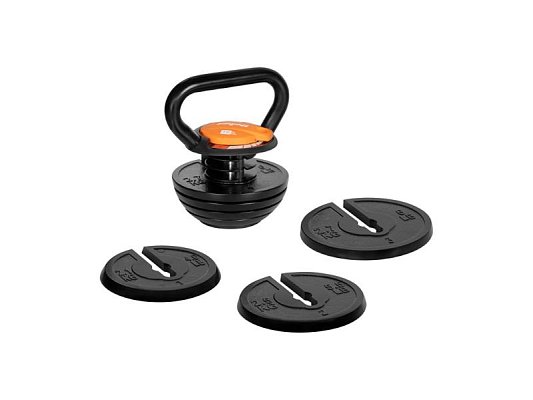 Kettlebell REBEL RBA-2324-18 18kg s nastavením nosnosti