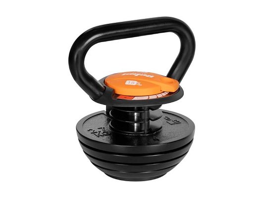Kettlebell REBEL RBA-2324-18 18kg s nastavením nosnosti